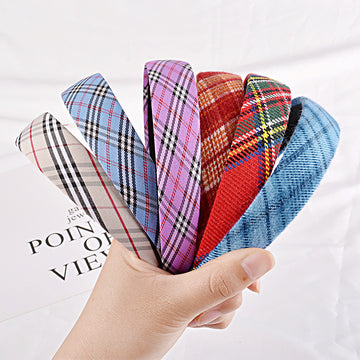 Floral Fine Hair Band Set Fabric Printing Headband